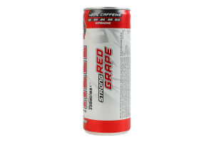 Напиток энергетический безалкогольный со вкусом красного винограда и фруктового ассорти Strong Hell ж/б 250мл