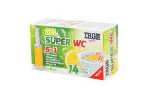 Гель-стік д/чищення унітазу 5в1 Lemon 45,6г Irge