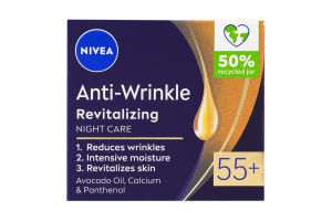 Крем нічний проти зморщок Ревіталізація 55+ Nivea 50мл