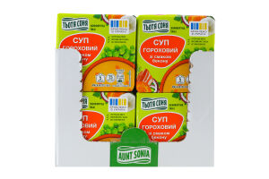 Суп гороховый со вкусом бекона Тьотя Соня м/у 160г