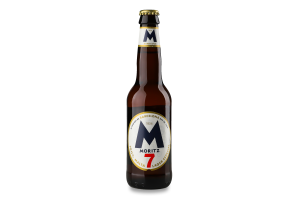 Пиво 330мл 5.5% світле Лагер 7 Moritz пл