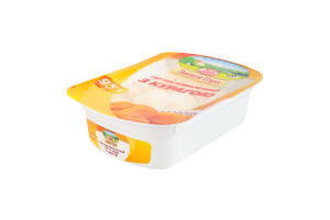 Сир кисломолочний 9.5% з курагою Звени Гора лоток 200г