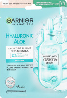 Маска-сыворотка тканевая с гиалуроновым алоэ для сухой кожи лица Skin Naturals Garnier 28г