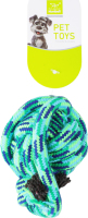 Іграшка д/собак М'яч плетений з ручкою 38х5,5 мікс