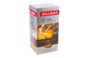 Чай чорний байховий з імбирем Hillway к/у 25х1.5г