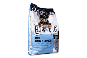 Корм для щенков Happy Dog Supreme Mini Baby&Junior