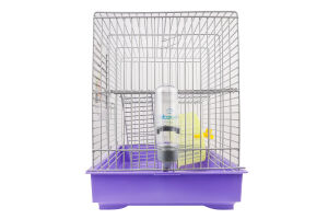 Клітка д/гризунів Міккі фіолетова хром з колесом 37*25*30см Природа