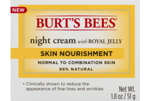 Burt's Bees Skin Nourishment Night Cream with Royal Jelly