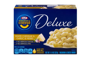 Kraft Macaroni & Cheese Deluxe White Cheddar & Garlic Herb