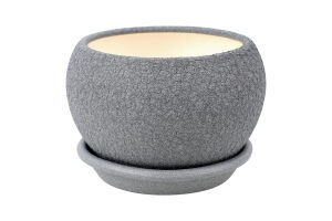 Горщик д/квітів Куля шовк 0,4л металік 8,5см Оріана