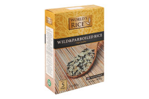 Суміш рису в пакетиках Дикий+Парбоілд World's Rice к/у 5х80г