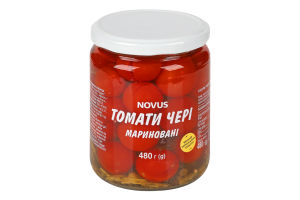 Томати чері мариновані пастеризовані Novus с/б 480г