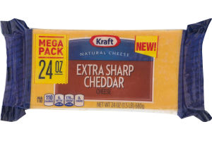Kraft Natural Cheese Extra Sharp Cheddar Mega Pack