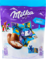 Шоколад молочный с молочной начинкой с сахарным драже в форме яйца Milka д/п 86г