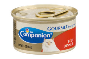 Companion Gourmet Food for Cats Beef Dinner 3 OZ