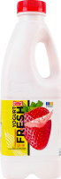 Йогурт 1.2% з цукром та наповнювачем Полуничний фреш Стигла полуниця Yogurt fresh Злагода п/пл 750г