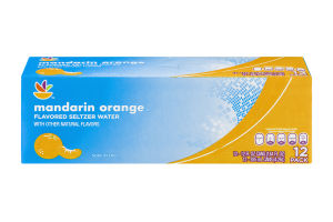 Ahold Mandarin Orange Seltzer Water - 12 CT