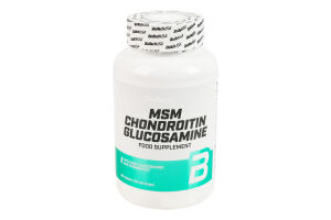 Добавка диетическая таблетки MSM Chondroitin Glucosamine BioTechUSA 60шт