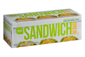 Smart Sense Sandwich Bags - 50 CT