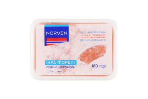 Икра форели солено-мороженная Norven п/у 180г