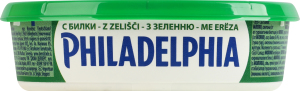 Сыр 57% мягкий с зеленью пастеризованный Philadelphia п/у 175г