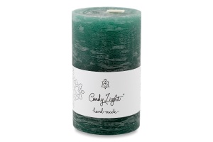 Свічка Циліндр зелено-блакитна Candy Light