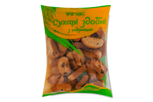 Сухарі здобні з родзинками Українська Зірка м/у 250г