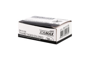 Кнопки Buromax кольорові Jobmax 50шт. BM.5106
