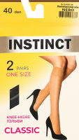 Получулки женские Instinct Classic 40den 23-25 nero 2пары