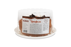 Торт бисквитный Трюфель Калачі п/у 500г