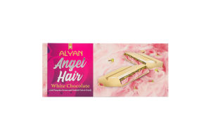 Шоколад білий з кремом фісташки та турецькою халвою Angel hair Alyan к/у 160г
