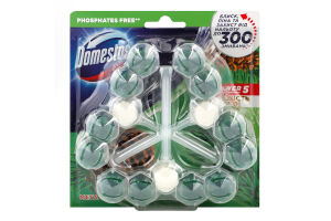 Блок для очищення унітазу Свіжість хвої Power 5 Domestos 3х55г