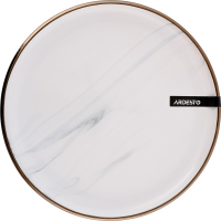 Тарілка десертна Marmo біла кераміка 19см Ardesтo