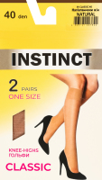 Получулки женские Instinct Classic 40den 23-25 natural 2пары
