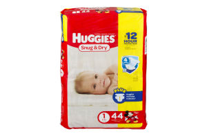 Huggies Snug & Dry Diapers Size 1 - 44 CT