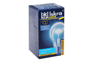Лампа накаливания термостойкая 100W E27 1360lm 2800К №Б 230-100-TS-A55 Специальная Іскра 1шт