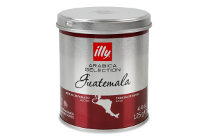 Кофе натуральный жареный молотый Guatemala Arabica selection Illy ж/б 125г