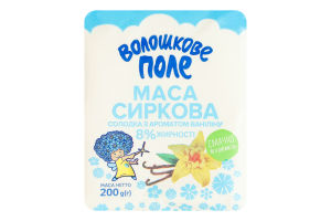 Масса творожная 8% сладкая с ароматом ванилина Волошкове поле м/у 200г