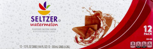 Ahold Flavored Seltzer Water Watermelon - 12 PK