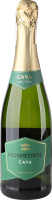 Вино игристое 750мл 11% белое полусухое виноградное Cava Monistrol бут