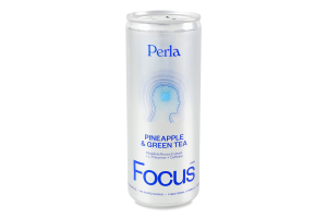Напиток для концентрации со вкусом ананаса и зеленого чая Focus Perla Helsa ж/б 250мл