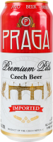Пиво 0.5л 4.7% світле фільтроване солодове пастеризоване Premium Pils Praga з/б
