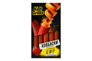 TM "Koh Grills" Ковбаски н/к з начинкою Сир (без оболонки) в/с газ.пак 365 г