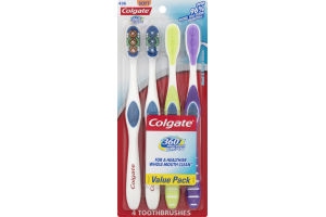 Colgate 360 Whole Mouth Clean Soft Toothbrush - 4 PK
