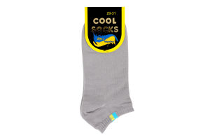 Шкарпетки чоловічі сірі з малюнком р.29-31 18363 Кул сокс