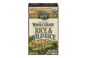 Lundberg Organic Whole Grain Rice & Wild Rice Garlic & Basil