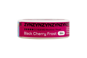 Подушечки никотиносодержащие бестабачные с подсластителем 13.5мг ZYN Slim Black Cherry Frost 20х0.7г