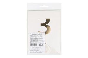 Гірлянда-літери З днем народження біла 3505-0201 Балун