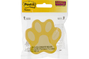 Post-it Notes Super Sticky Paw Print - 50 CT