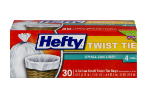 Hefty Twist Tie Small Can Liner - 30 CT